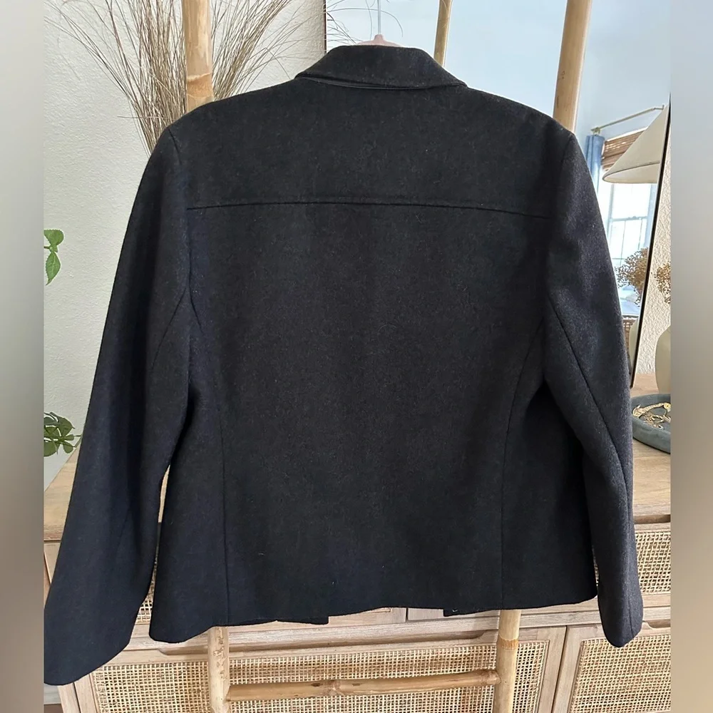 J Crew Gray Wool Jacket Sz M